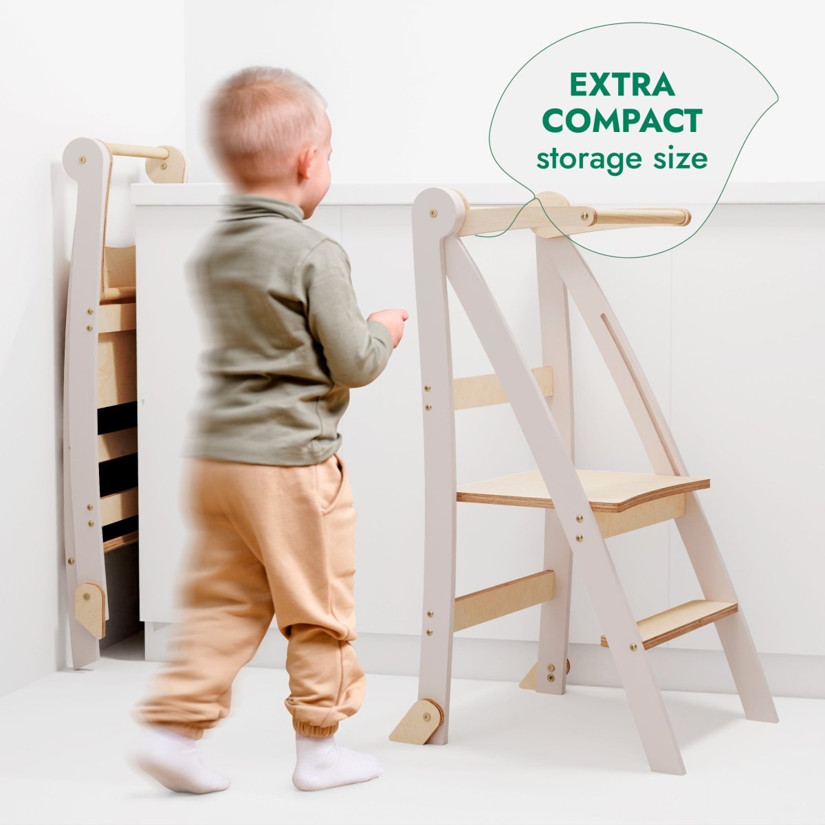 Tour d'apprentissage Helper : un tabouret pliant multifonctionnel pour enfants