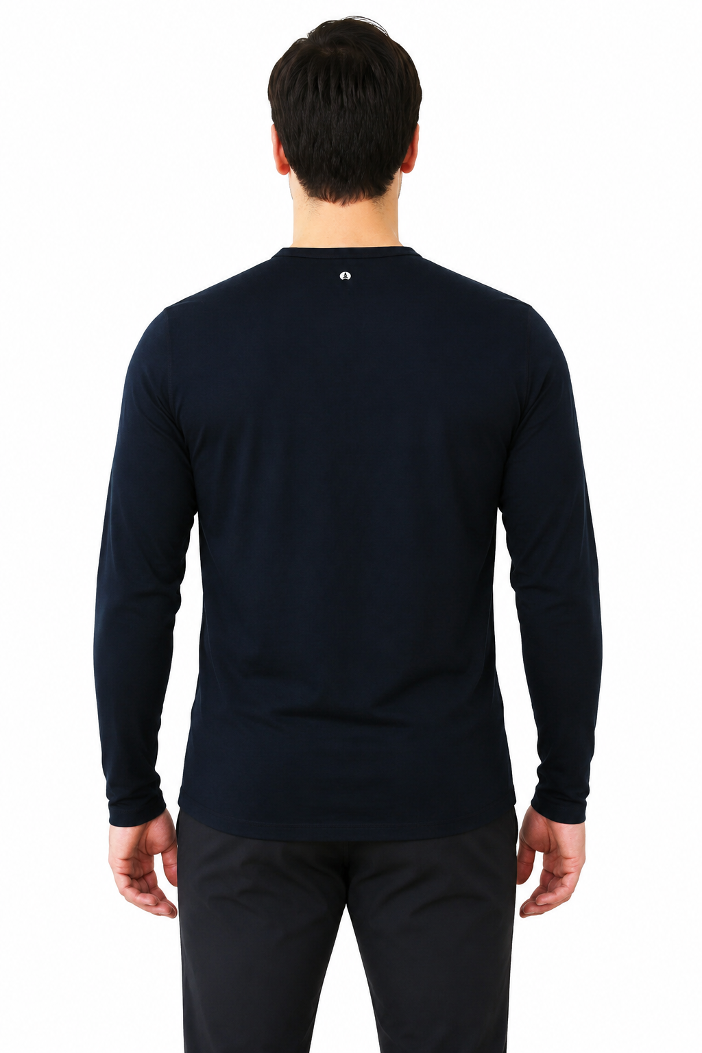 Haut Henley NorthWool pour homme en mélange de mérinos — Tissu épais