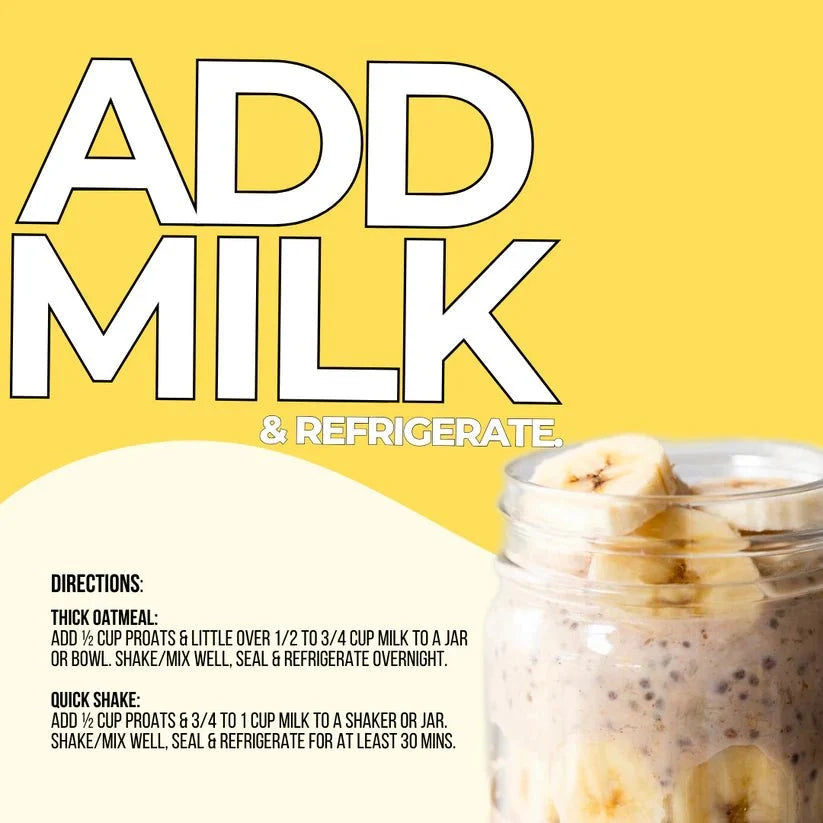 High Protein Oatmeal - Banana Cream Pie