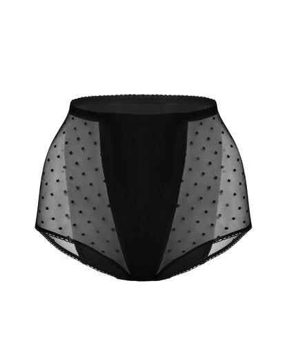 High-Waist Polkadot Panties Full Coverage, Deneb