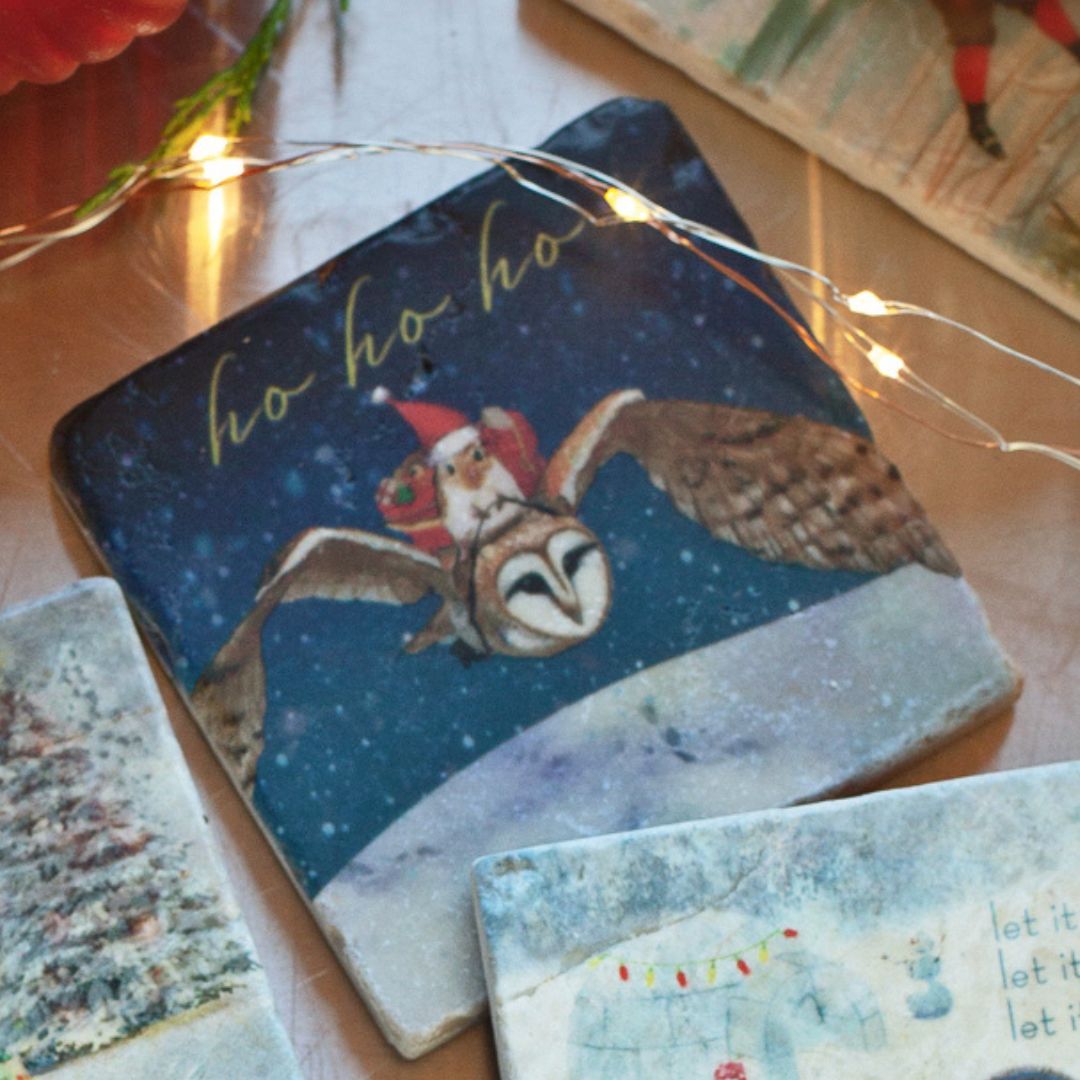 Marble Coasters - Lost & Found - Ho Ho Ho