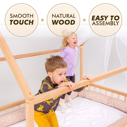 Lit cabane pour enfants et tout-petits à partir d'1 an.