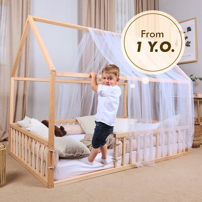Lit cabane pour enfants et tout-petits à partir d'1 an.
