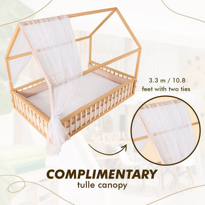 Lit cabane pour enfants et tout-petits à partir d'1 an.