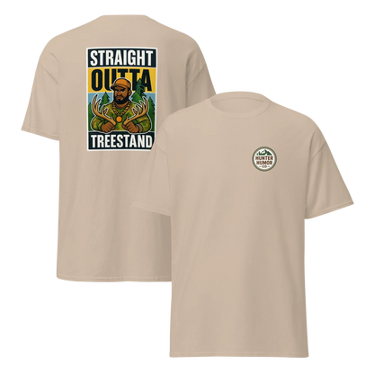 T-shirt d'humour de chasse tout droit sorti de l'affût