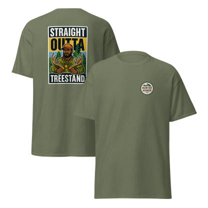 T-shirt d'humour de chasse tout droit sorti de l'affût