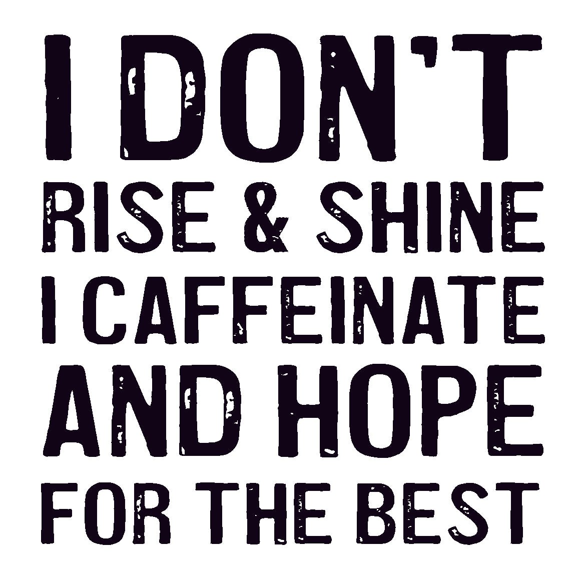 Coasters or Magnets - I Don't Rise & Shine