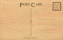 Carte postale en bois - Patineurs sur glace