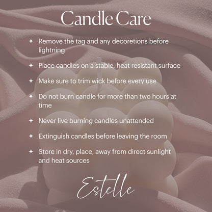 Collar Pillar Candle: Sculptural Geometric Soy Wax Candle