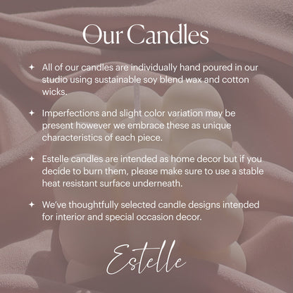 Handmade Halloween Ghost Candle: Sculptural Soy Wax Decor