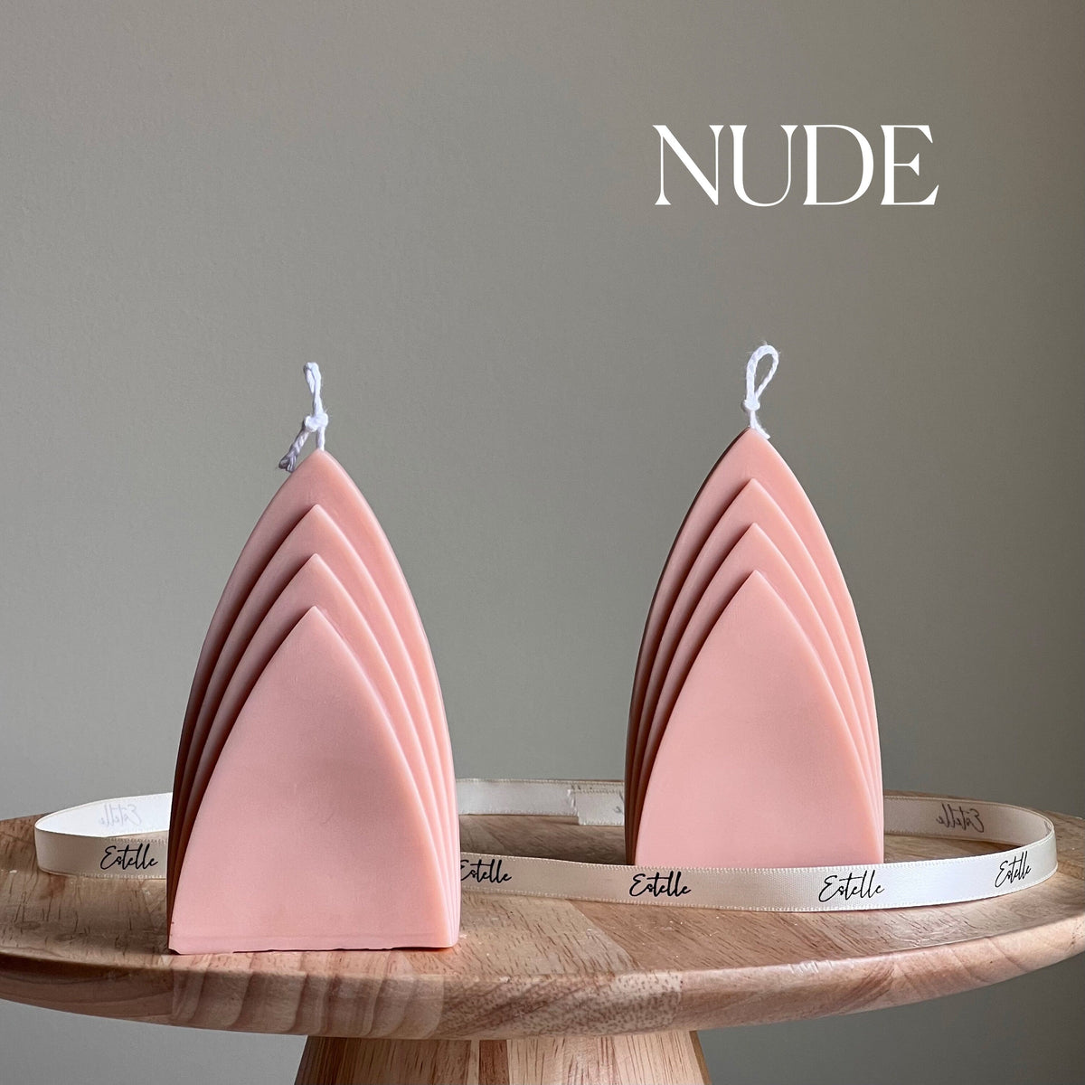 Skyscraper Candle: Geometric Pillar, Minimalist Home Decor, Vegan