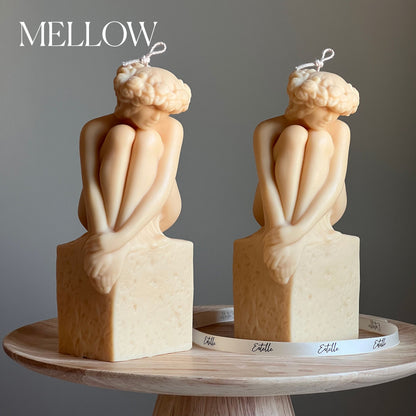 Sculptural Woman Bust Candle | Soy Wax Statue Candle