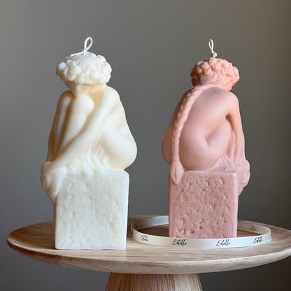 Sculptural Woman Bust Candle | Soy Wax Statue Candle