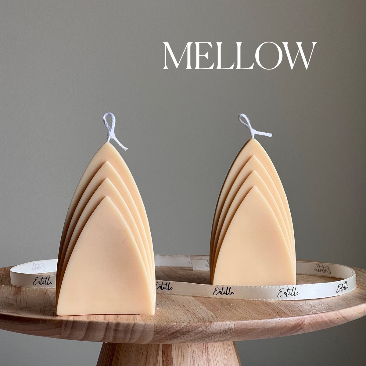 Skyscraper Candle: Geometric Pillar, Minimalist Home Decor, Vegan