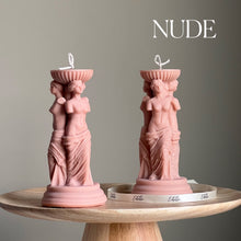 Venus Greek Goddess Soy Candle: Sculptural Column Statue Candle
