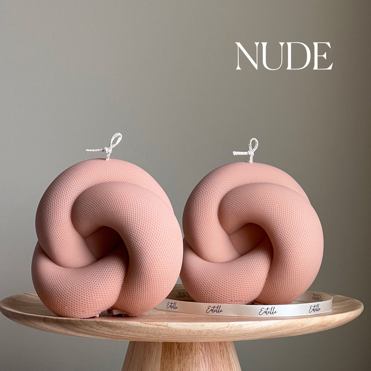 Handmade Knot Candle: Trendy Vegan Home Decor
