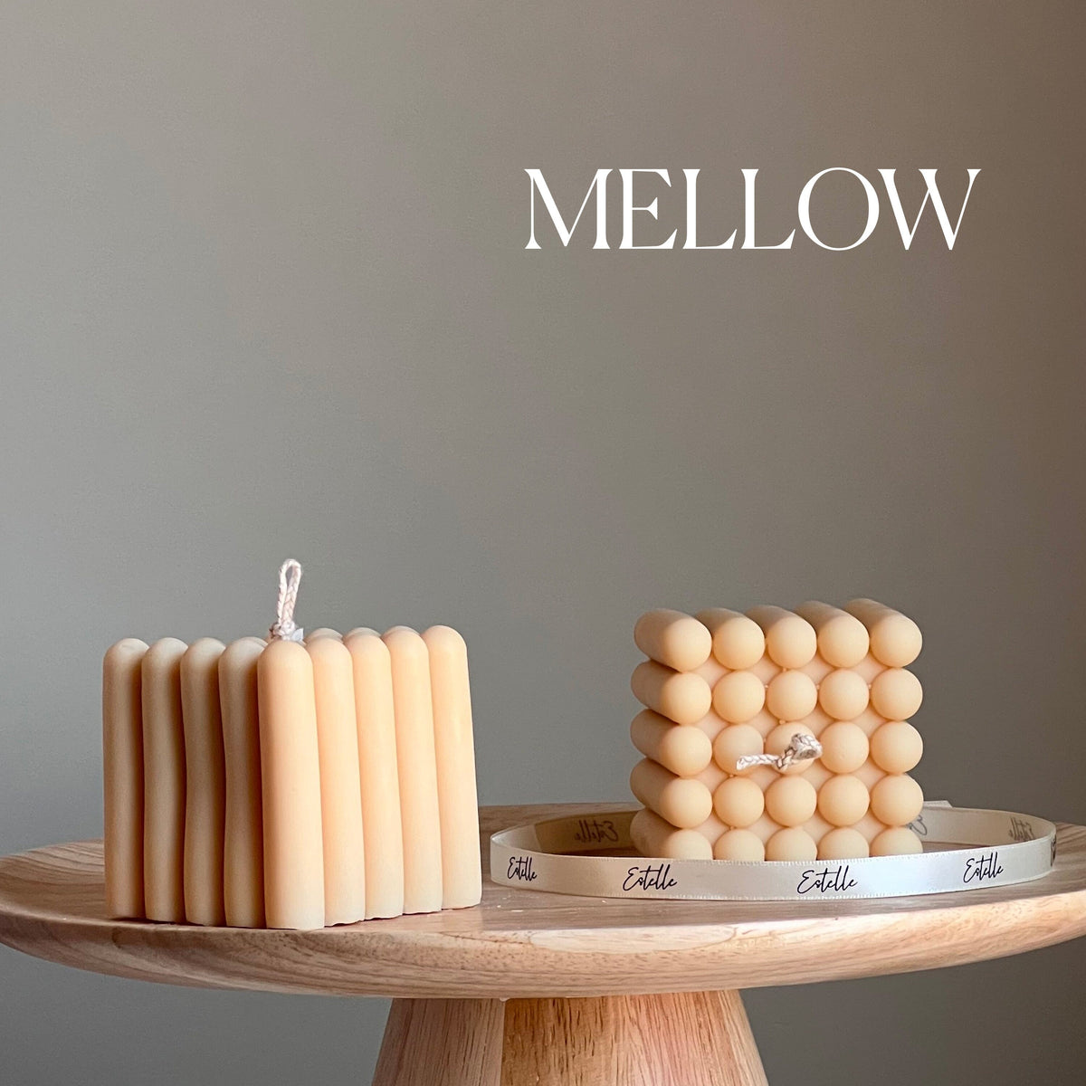 Handmade Cube Soy Candle | Unique Decorative Pillar Candle