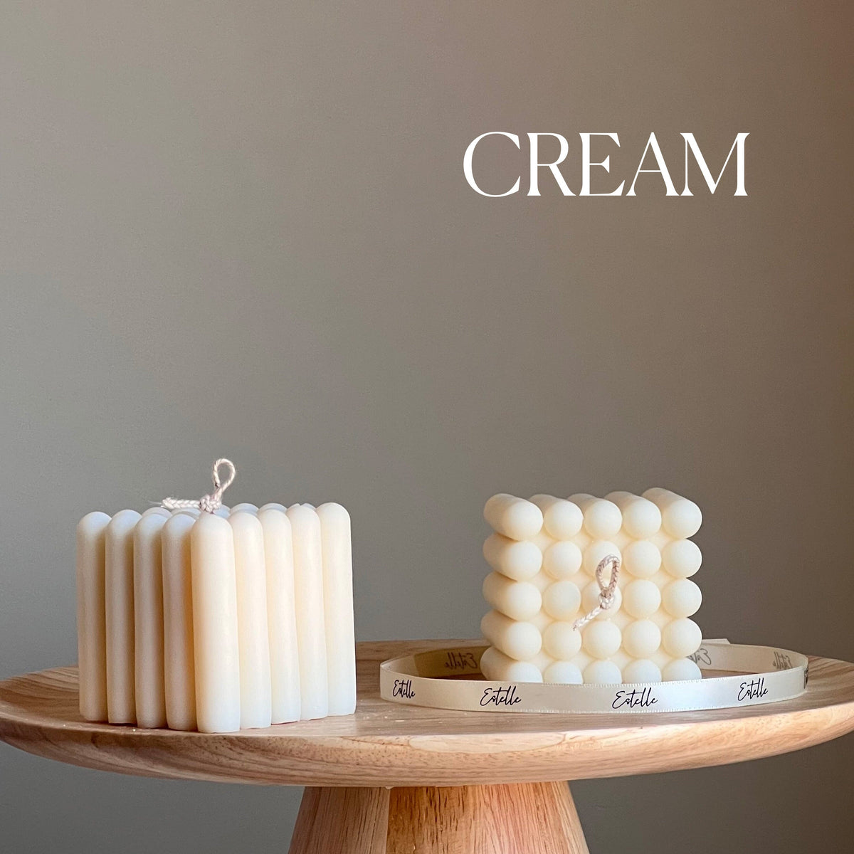 Handmade Cube Soy Candle | Unique Decorative Pillar Candle