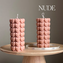 Heart Pillar Soy Candle | Sculptural Home Decor