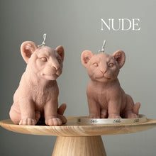 Handmade Lion Candle: Sculptural Soy Wax Animal Candle