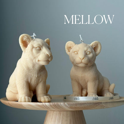 Handmade Lion Candle: Sculptural Soy Wax Animal Candle
