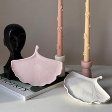 Jesmonite Leaf Tray: Scandi Jewelry Storage Dish, Desk Decor