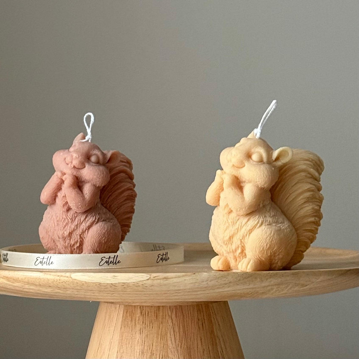 Handmade Squirrel Soy Candle | Sculptural Home Decor