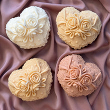 Flower Heart Soy Candle: Handmade Home Decor Gift