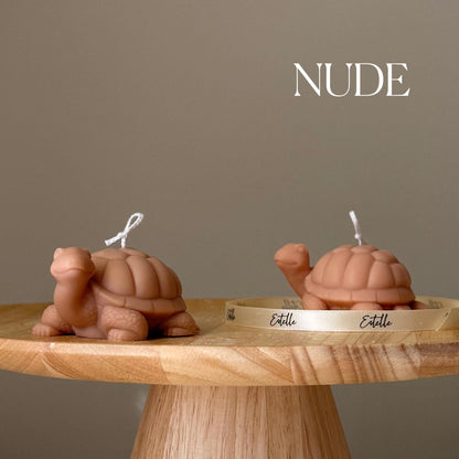 Handmade Soy Turtle Candle: Sculptural Art Gift