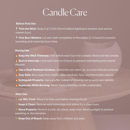 Conch Shell Soy Wax Candle | Jesmonite Container, Handmade