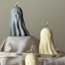Scary Handmade Ghost Candle: Halloween Soy Wax Decor