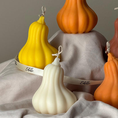 Pumpkin Scented Soy Wax Candle: Autumn Decor, Fall Gift