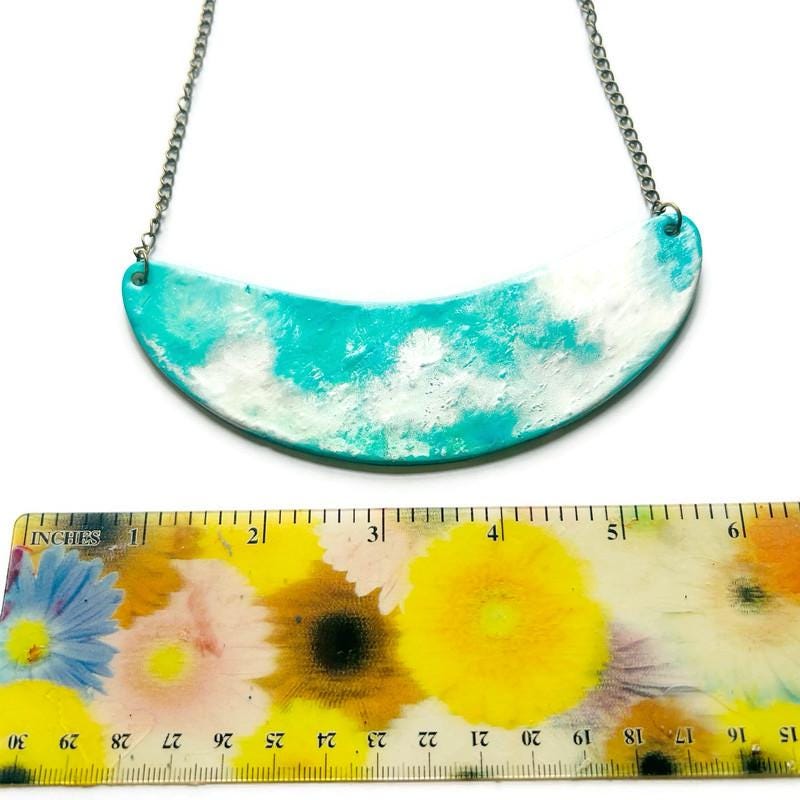 Parure Collier et Boucles d'Oreilles Faits Main Turquoise et Argent