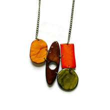 Gros collier plastron de style bohème ethnique