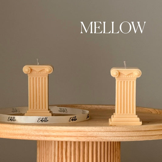 Tiny Column Soy Candle: Handmade Sculptural Home Decor