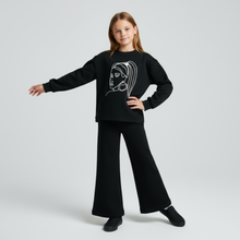 Ensemble élégant en coton évasé pour filles