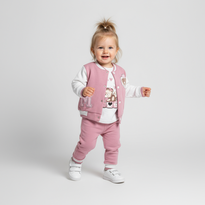 Varsity Bear Girls Jogger Set