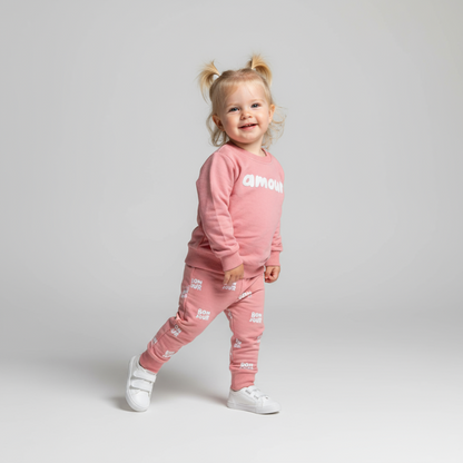 Ensemble de jogging en coton Amour Girls