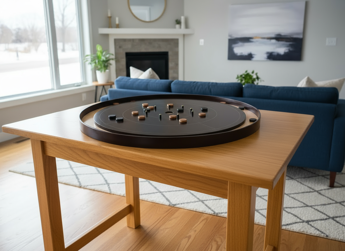 The Maple Marvel - Tournament Style Crokinole Board Game Set