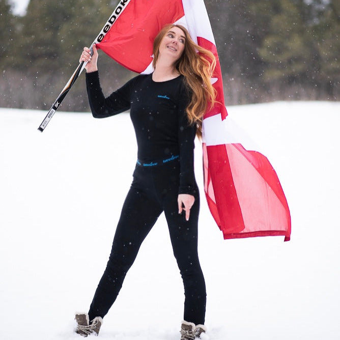Legging en Laine Mérinos pour Femme — Épaisse
