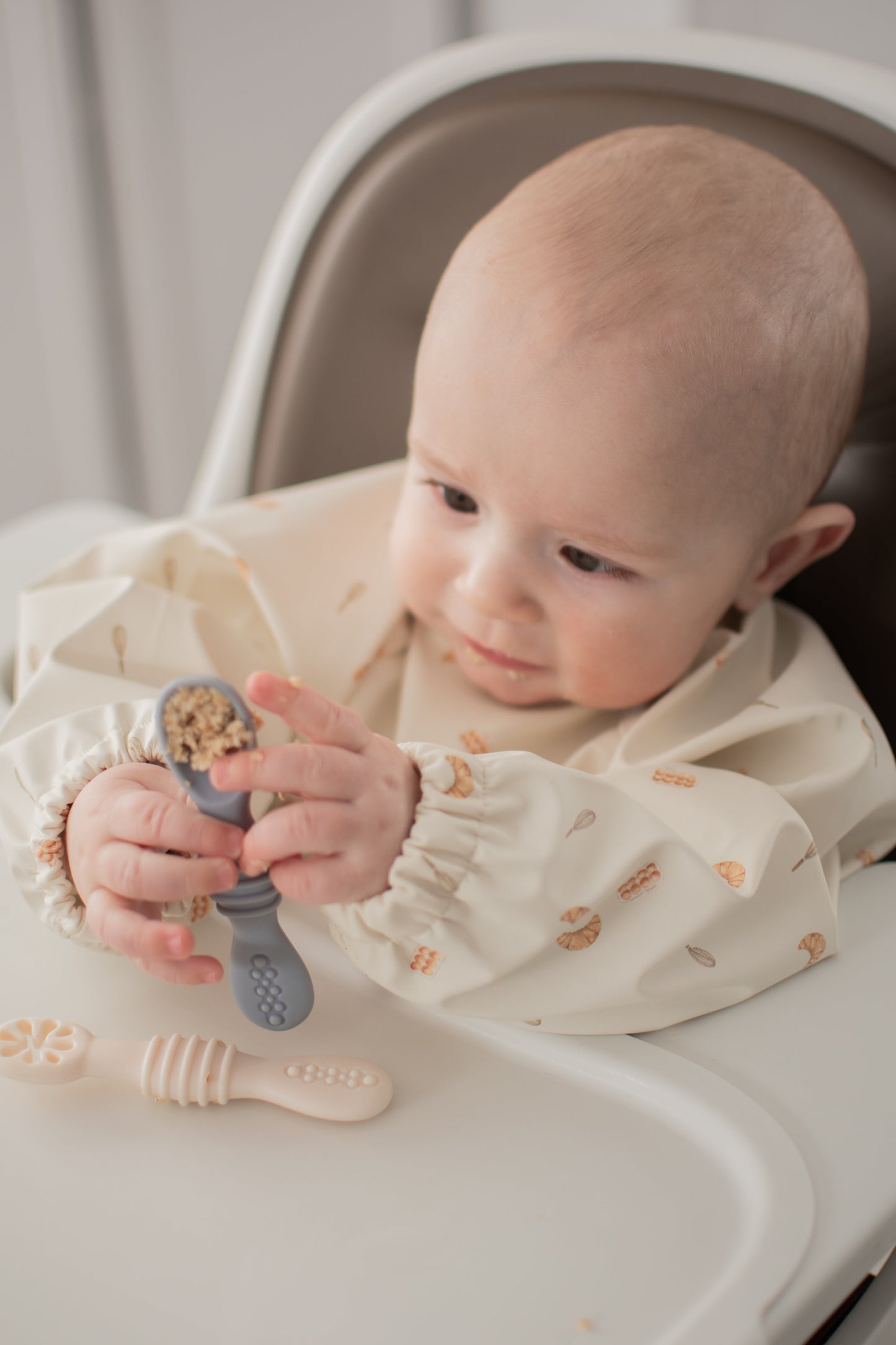 Silicone learning spoons