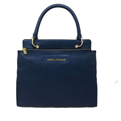 Sac à main en cuir véritable bleu marine - Chloé
