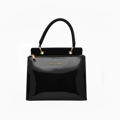 Genuine Black Patent Leather Handbag, Chloé