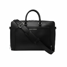 Sac pour ordinateur portable en cuir noir, Sac de travail pour femme | Elizabeth - PRÉCOMMANDE
