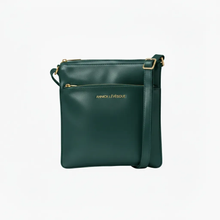 Sac à Bandoulière / Sacoche en cuir vert foncé | Gisèle