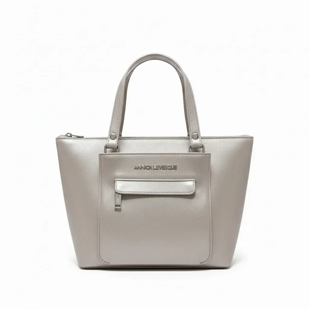 Sac à Main en Cuir Véritable Perlé, Lina