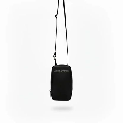 Black Leather Crossbody Bag | Marie-Pierre