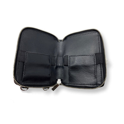 Maylia Leather Card Holder, Black
