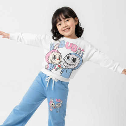 Ensemble décontracté La-Bu-Bu Friends pour filles
