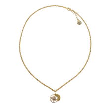 Collier œil et lune en or